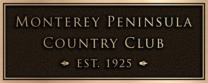 Fitness Center Plaque — custom bronze country club plaque