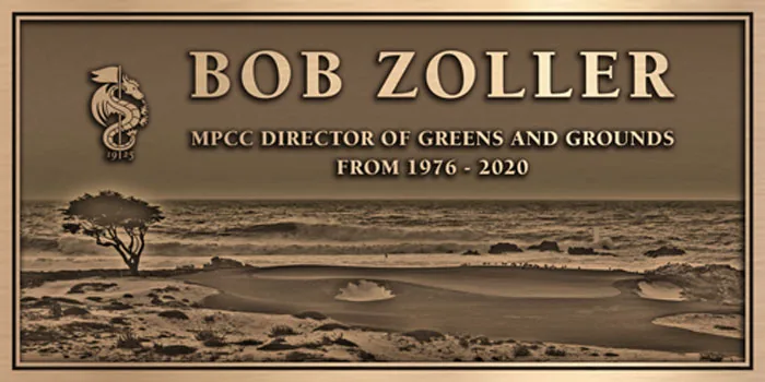 Locker Room Plaque — custom bronze country club plaque