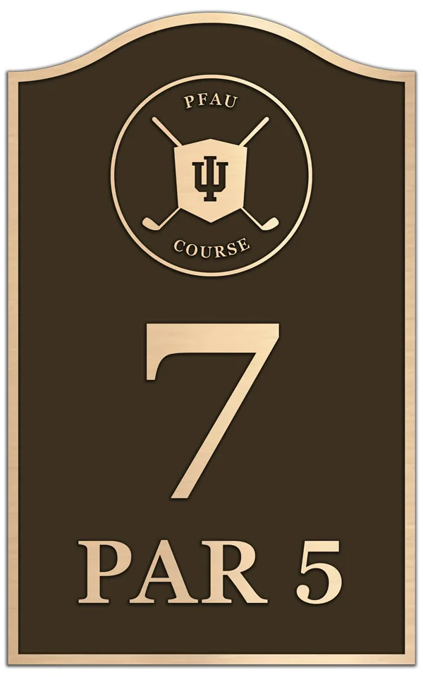Donor Recognition Plaque — custom bronze country club plaque
