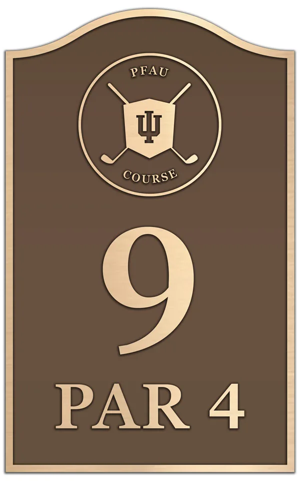Pro Shop Plaque — custom bronze country club plaque