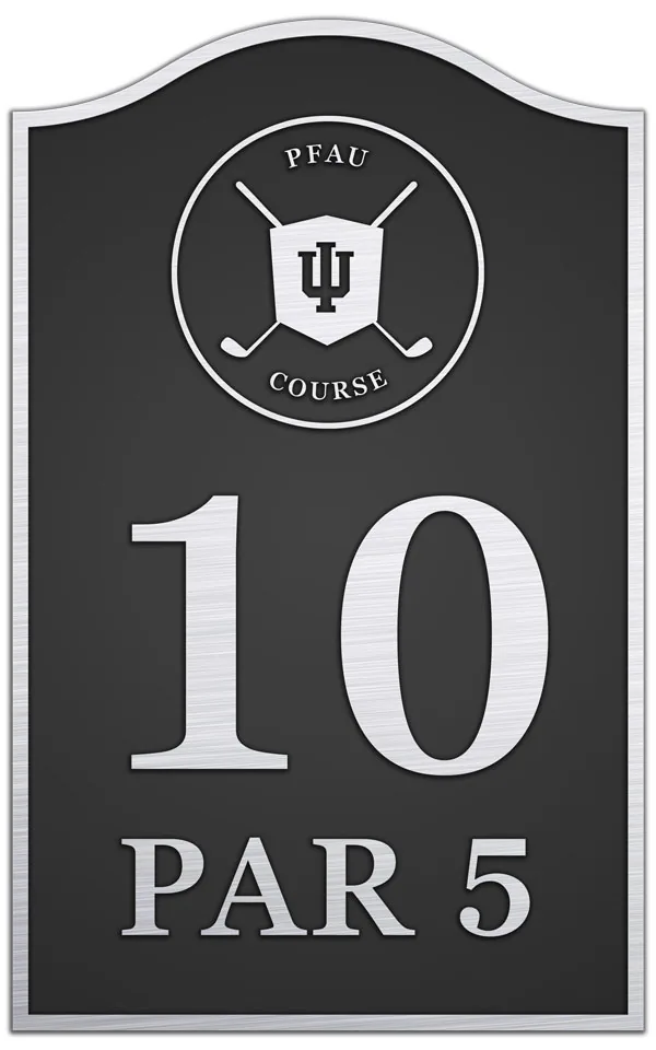 Practice Facility Plaque — custom bronze country club plaque
