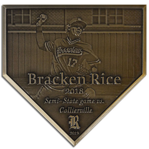 Sell custom home plate plaques for Baseball Fundraising Programs