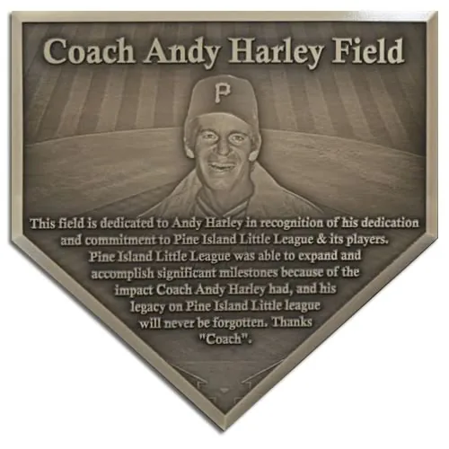 Baseball Coach Memorial Plaque