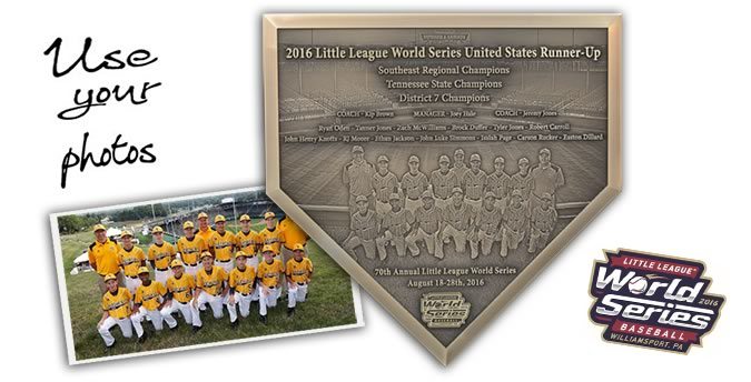 Custom Home Plate Fundraising solutions using plaques