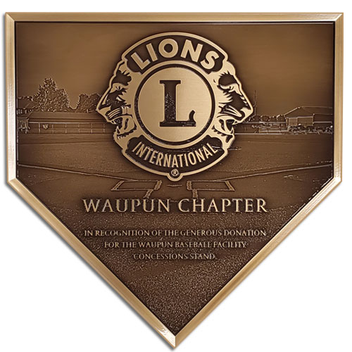 Baseball Sponsor Plaque