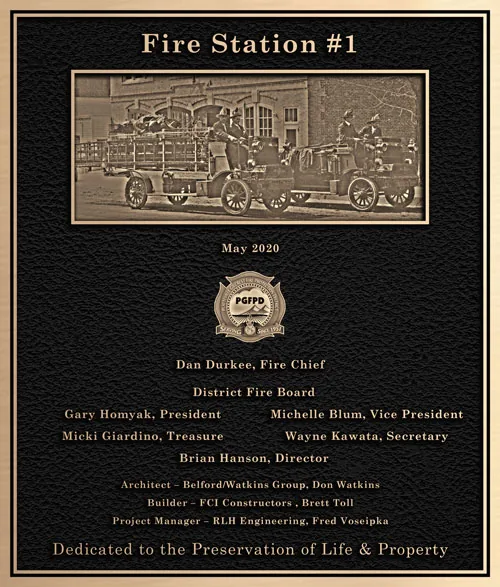 Fire station dedications