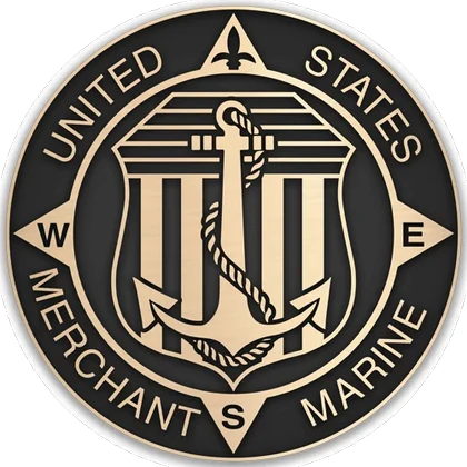 Bronze U.S. Merchant Marine seal plaque